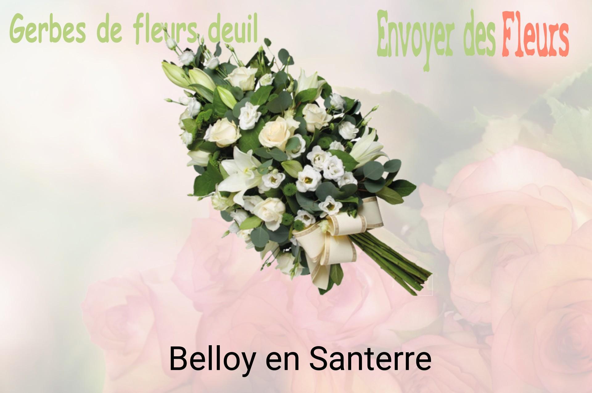 Gerbe de fleurs de deuil livrée à Belloy-en-Santerre